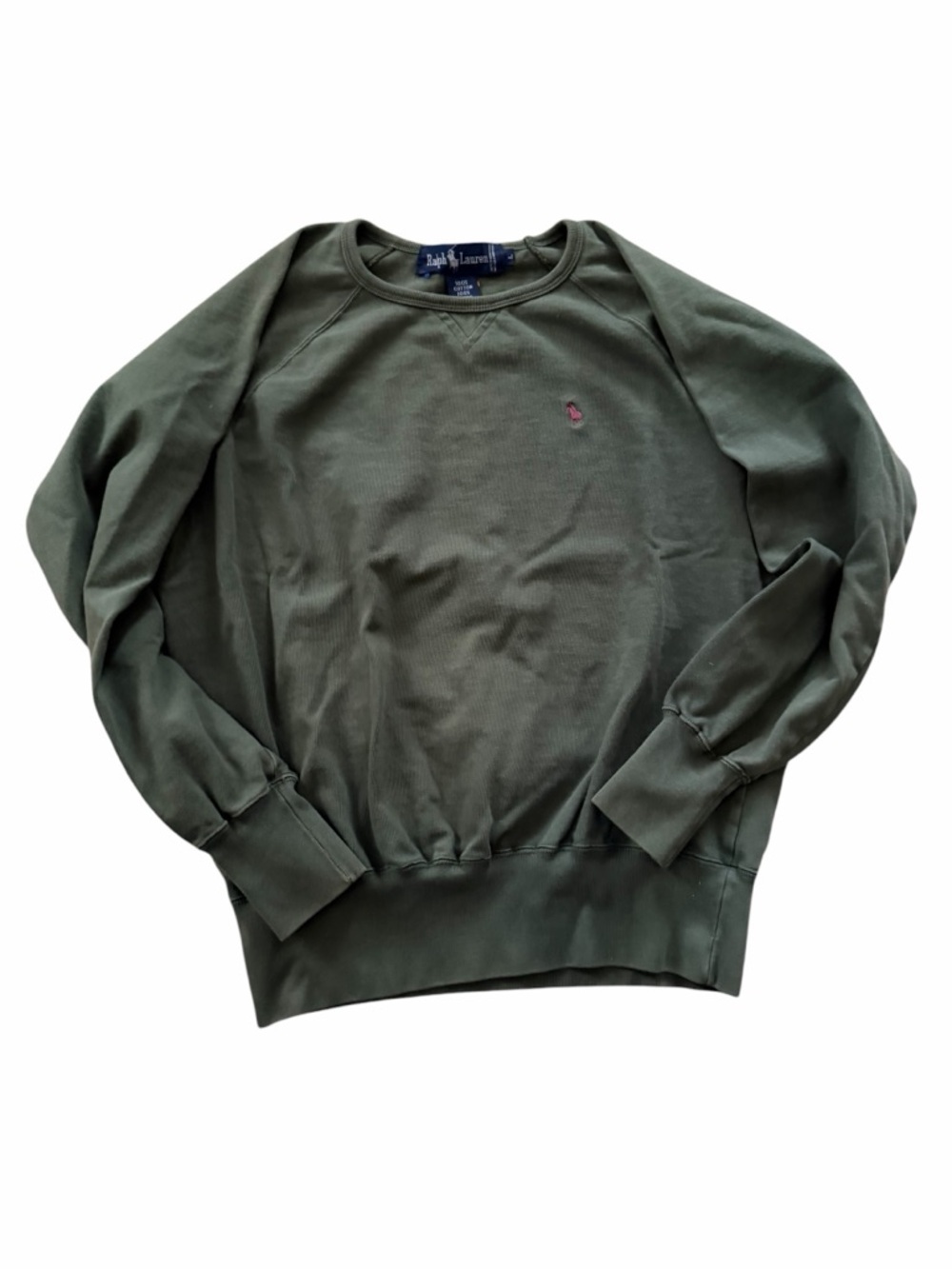 Vintage Polo by Ralph Lauren Olive Green Crewneck Sweatshirt